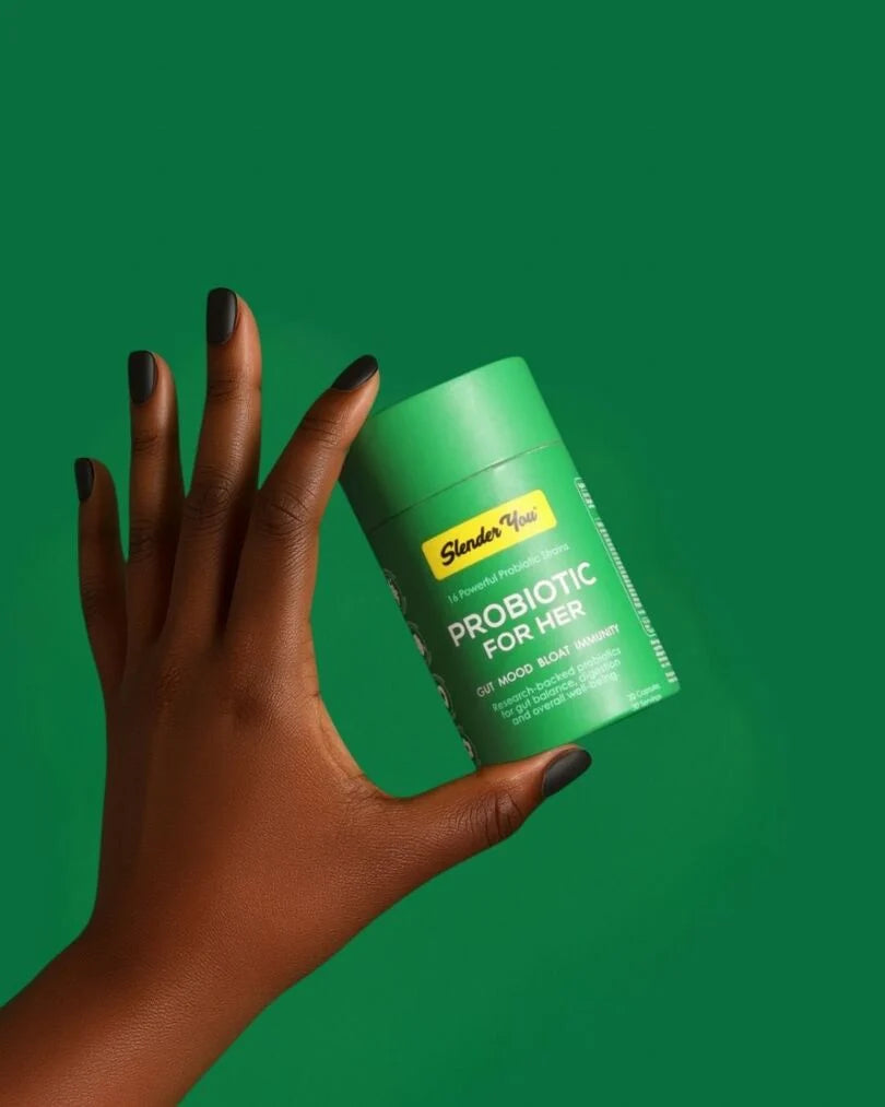 Slender You Beat the Bloat Probiotic for her 30 tablets

Our probiotic promotes digestive health and reduces bloating for a comfortable and happy gut.

Slender You® Probiotic Capsules are formulated with a diverse 16-strain blend of friendly bacteria to support digestion, reduce bloating and maintain a balanced microbiome, especially important when dietary changes occur during weight loss.