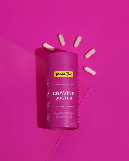 Slender You Craving Buster 90 Caps

Slender You® Craving Buster helps you feel fuller for longer, reduce emotional snacking and support better digestion and blood sugar balance, all without stimulants.
Slender You® Craving Buster is your natural, stimulant-free solution to help keep hunger in check. Formulated with powerful plant-based ingredients, it helps you feel satisfied for longer, reduces the urge to snack on empty calories and supports balanced eating habits, making it easier to stick to your weight