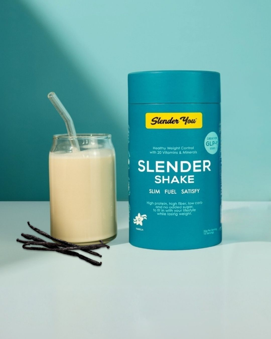 Slender You Shake – Vanilla 480g

A smarter, cleaner shake for digestive comfort, steady energy and balanced nutrition, perfect for GLP-1 users or anyone looking for better weight management, without added sugar or artificial fillers.

480g · 15 servings · 32g each