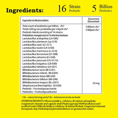 Slender You Beat the Bloat Probiotic for her 30 tablets

Our probiotic promotes digestive health and reduces bloating for a comfortable and happy gut.

Slender You® Probiotic Capsules are formulated with a diverse 16-strain blend of friendly bacteria to support digestion, reduce bloating and maintain a balanced microbiome, especially important when dietary changes occur during weight loss.