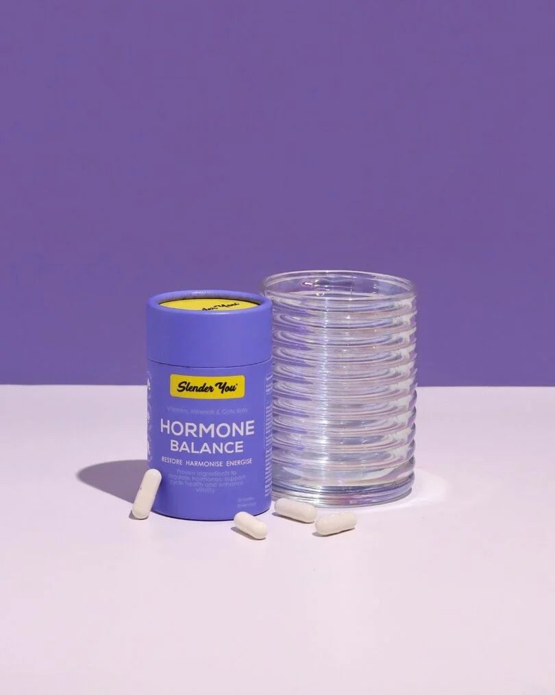 Slender You Hormone Balance
These hardworking heroes reduce irritability and mood changes caused by hormonal shifts so you can be your happy self all month long!

Slender You® Hormone Balance is a gentle, yet powerful supplement designed to support women through monthly hormonal shifts. It contains a science-backed blend of vitamins, minerals, and calming botanicals that work together to help regulate mood, reduce PMS symptoms, and support mental clarity and emotional stability.