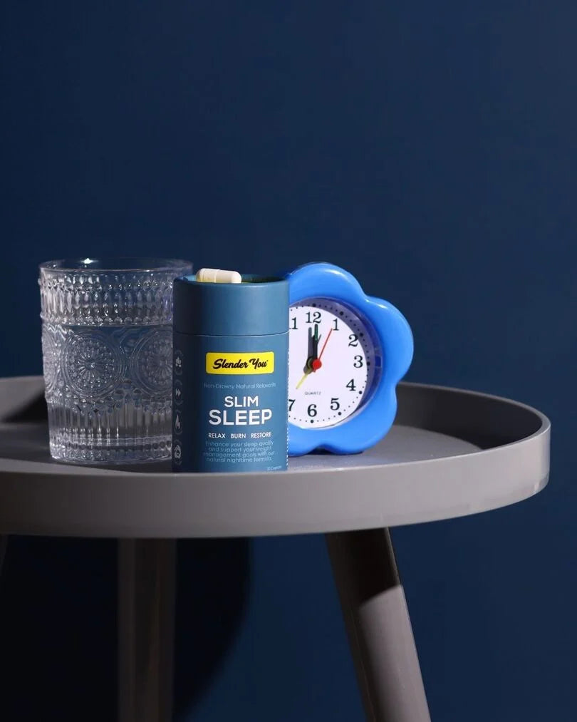 Slender You Slim Sleep 30 Capsules

A calming night capsule that supports deeper sleep, reduces bloating, and boosts overnight metabolism.

Slender You® Slim Sleep is your ultimate nighttime partner for deep rest, calm mind, and overnight renewal.This soothing, stimulant-free formula works in harmony with your body’s natural circadian rhythm to help you drift off faster, sleep more soundly and wake up feeling truly restored. While you’re in deep, restorative sleep, Slim Sleep supports optimal metabolism