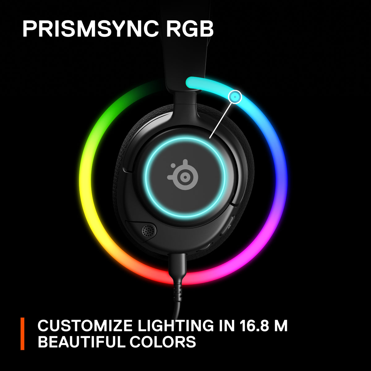 The Nova Acoustic System features custom-designed High Fidelity Drivers for superior audio quality. Lightweight headset with 4-points of adjustability in the ComfortMAX System for the perfect fit. ClearCast Gen 2 noise-cancelling mic uses AI algorithms to reduce background sounds for clear communication. Dynamic and customizable dual-zone RGB lighting in brilliant 16.8 million colors. Compatible with PC, Mac, PlayStation, Switch, and mobile devices via USB-C (USB-A adapter included).