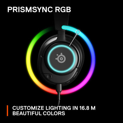 The Nova Acoustic System features custom-designed High Fidelity Drivers for superior audio quality. Lightweight headset with 4-points of adjustability in the ComfortMAX System for the perfect fit. ClearCast Gen 2 noise-cancelling mic uses AI algorithms to reduce background sounds for clear communication. Dynamic and customizable dual-zone RGB lighting in brilliant 16.8 million colors. Compatible with PC, Mac, PlayStation, Switch, and mobile devices via USB-C (USB-A adapter included).