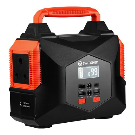 Switched 200W Portable Power Station (146.52WH)