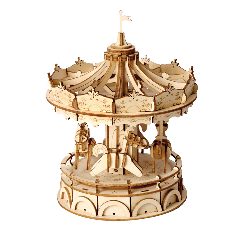 Robotime Merry-Go-Round 3D Wooden Puzzle
