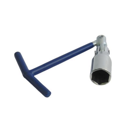 T - Handle Plug Spanner ( 13/16 inch 21mm )

A plug spanner with a 13/16 inch (21mm) size and a T-handle design is a specialized tool primarily used for installing or removing spark plugs in automotive engines or similar machinery.