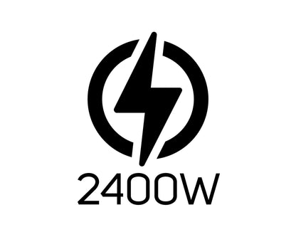 Taurus Heater Floor Fan Black 2 Heat Settings 2400W Tropicano 3.5