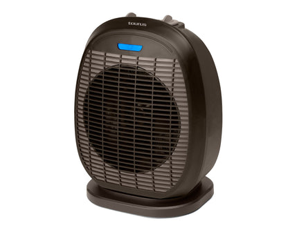 Taurus Heater Oscillating Floor Fan Black 2Heat Settings 2400W Tropicano 3.5 Oscillating