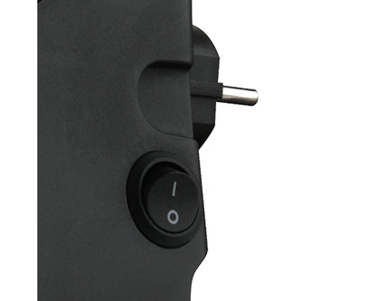 Taurus Heater Plug-In Black Dual Heat Settings 500W Tropicano Plug Heater