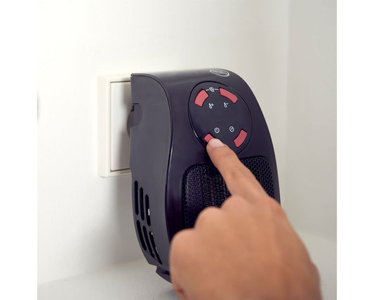 Taurus Heater Plug-In Black Dual Heat Settings 500W Tropicano Plug Heater