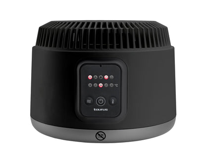 Taurus Heater Adjustable Temperature Black 2000W "Tropicano Jet Hot & Cool"

Experience VORTEX TECHNOLOGY and an elegant design with the Tropican Jet HOT & COOL! Get more uniform heat due to increased air circulation and greater coverage of both heat and ventilation with 5 curved blades and a spiral grid. The powerful 2000W motor can heat and cool your room with ease and rest assured with an anti-tip device.