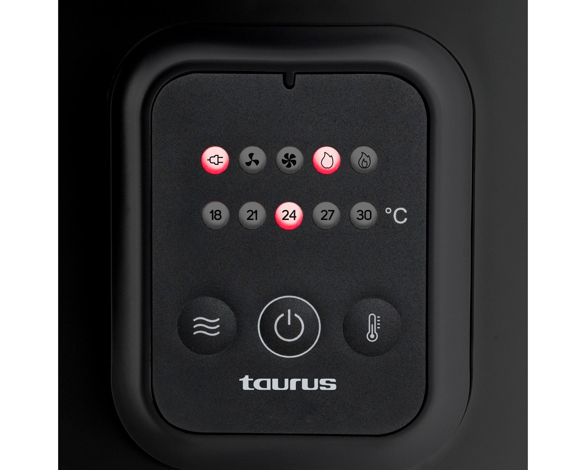 Taurus Heater Adjustable Temperature Black 2000W "Tropicano Jet Hot & Cool"

Experience VORTEX TECHNOLOGY and an elegant design with the Tropican Jet HOT & COOL! Get more uniform heat due to increased air circulation and greater coverage of both heat and ventilation with 5 curved blades and a spiral grid. The powerful 2000W motor can heat and cool your room with ease and rest assured with an anti-tip device.