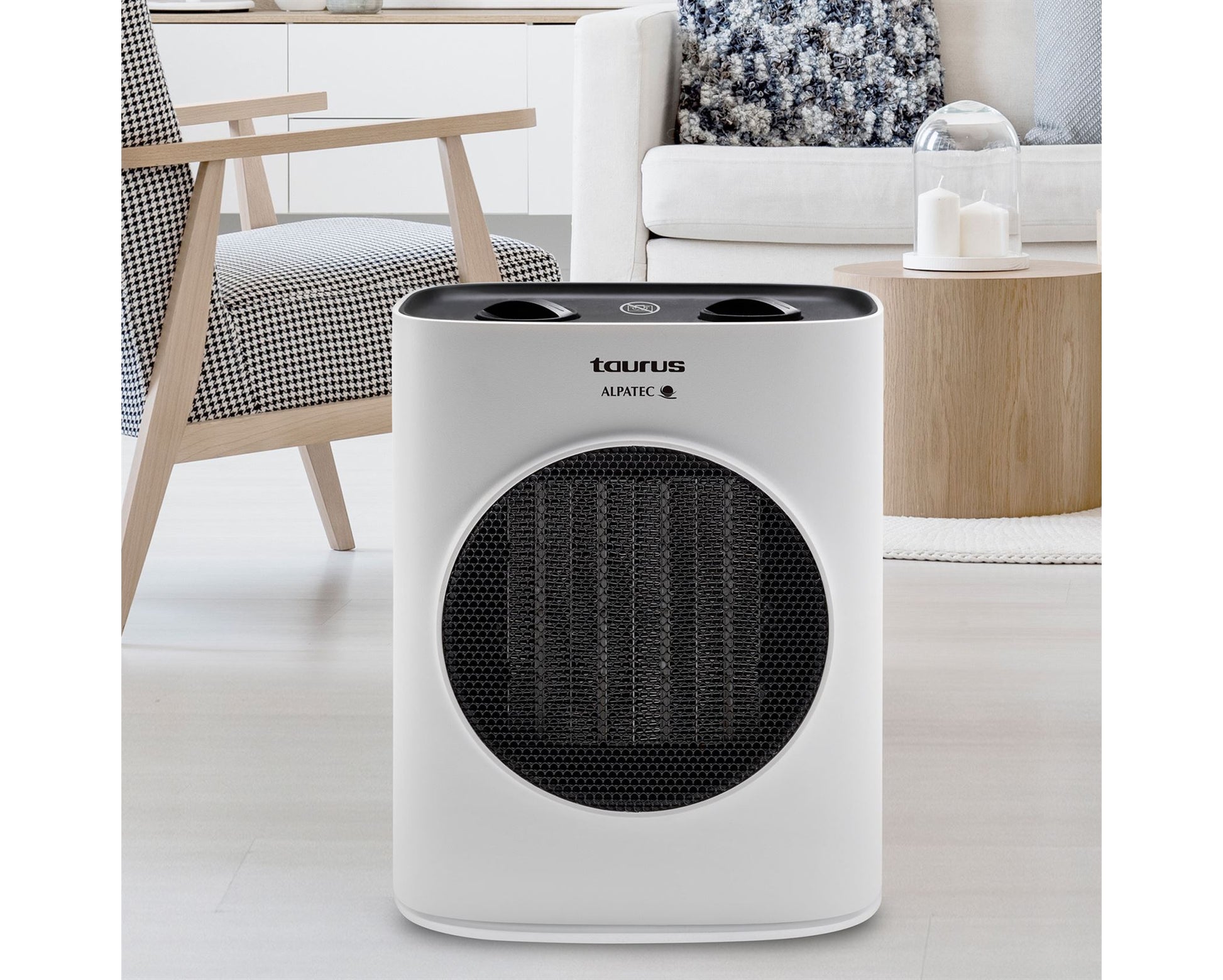 Taurus Heater Floor White 2Heat Settings 1500W Tropicano 7Cr

Snuggle up with our Tropicano 7CR this winter. The Tropicano 7CR has a 1500W motor and it works with a PTC system for safety, has an anti-tip device PLUS enjoy a low noise level.