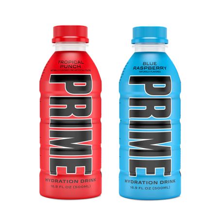 The Duo - Prime Hydration Drink Tropical Punch & Blue Raspberry