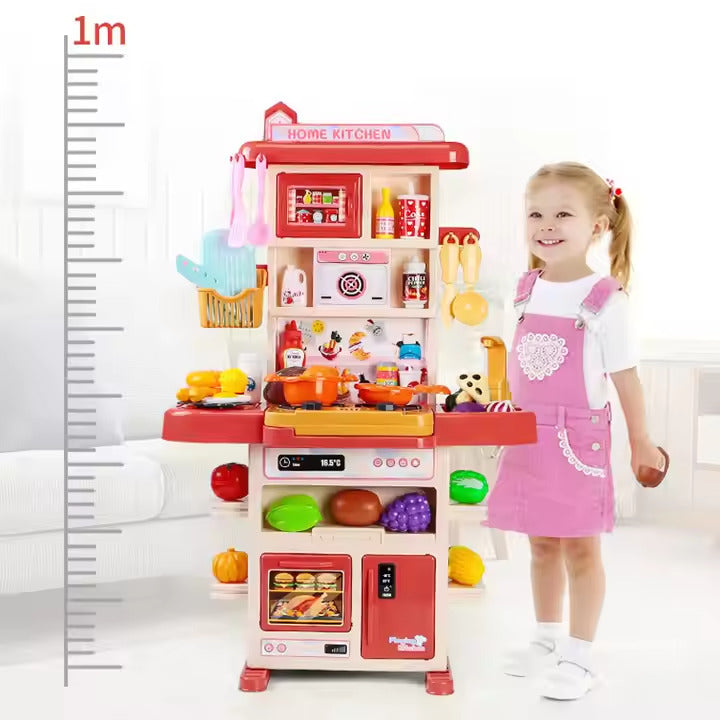 The Kids-Up Tall Toy Kitchen Set Interactive With Noises and Tap - 43 Piece & Realistic Sound Effects

Kids-Up Tall Toy Kitchen Set Interactive With Noises and Tap - 43 Piece and includes 43 pieces with realistic sound effects. Encourage imaginative play, motor skills and creativity with this engaging and educational toy. Made for kids to have fun while learning valuable skills.