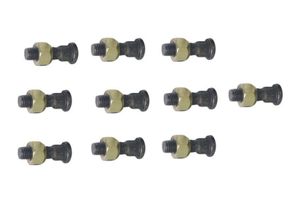 Wheel Stud And Nut Compatible with Toyota Hiace Hilux - 48mm Pack of 10

Ensure a secure and reliable wheel installation with this Wheel Stud and Nut set, designed specifically for Toyota Hiace and Hilux models. Each stud measures 48mm, providing the correct length for optimal wheel attachment. Manufactured to meet OEM specifications, this high-quality set includes 10 studs and nuts, perfect for replacing worn or damaged components. Built for durability, these wheel studs and nuts offer long-lasting perform