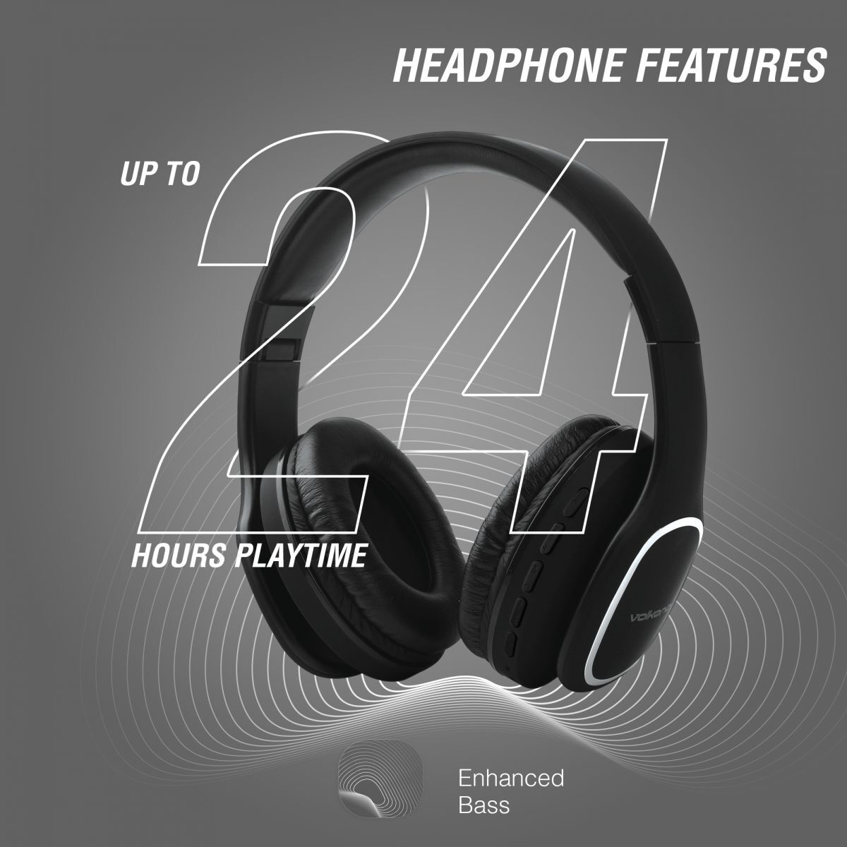 Volkano Bluetooth Wireless Headphones Phonic Series
Bluetooth Wireless Headphones with up to 24 hour Playtime, Over-Ear , Hands-Free Calling, Foldable design.

Level up your everyday audio with&nbsp;Volkano Bluetooth headphones&nbsp;designed for comfort, clarity, and convenience. The Phonic Series are&nbsp;wireless over-ear headphones&nbsp;with powerful 40 mm drivers for full-range sound and a battery that lasts-ideal if you're searching for&nbsp;24-hour battery headphones&nbsp;for commuting, studying, or r