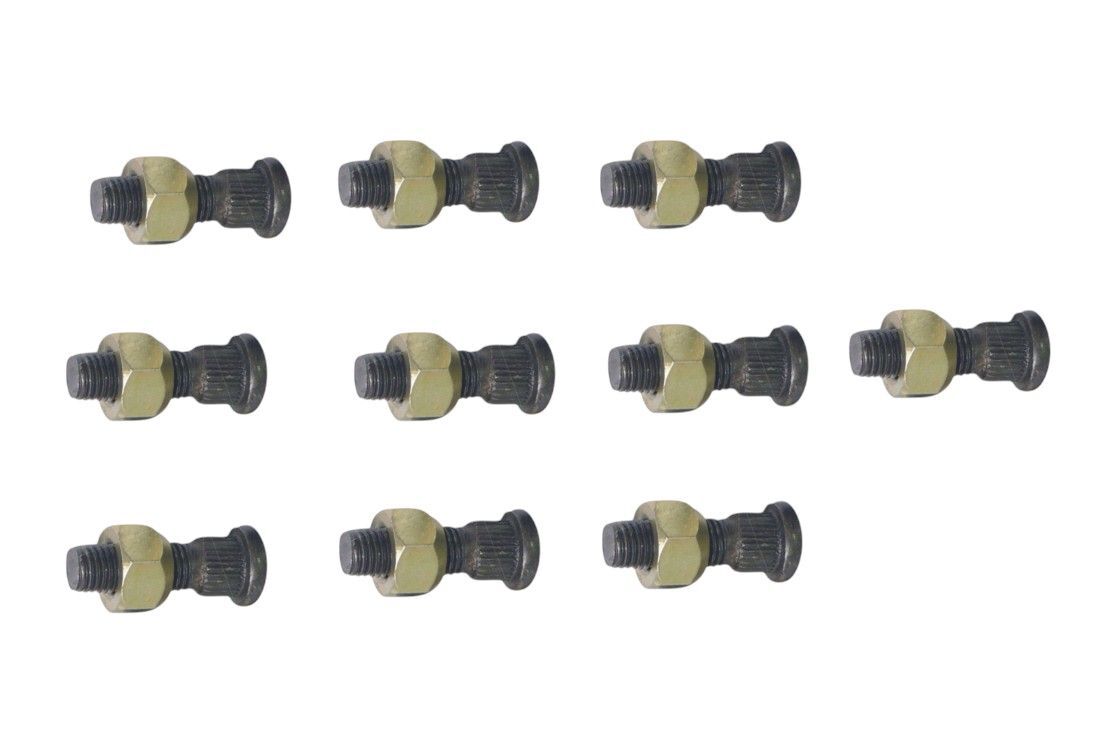 Wheel Stud And Nut Compatible with Toyota Hiace Hilux - 48mm Pack of 10