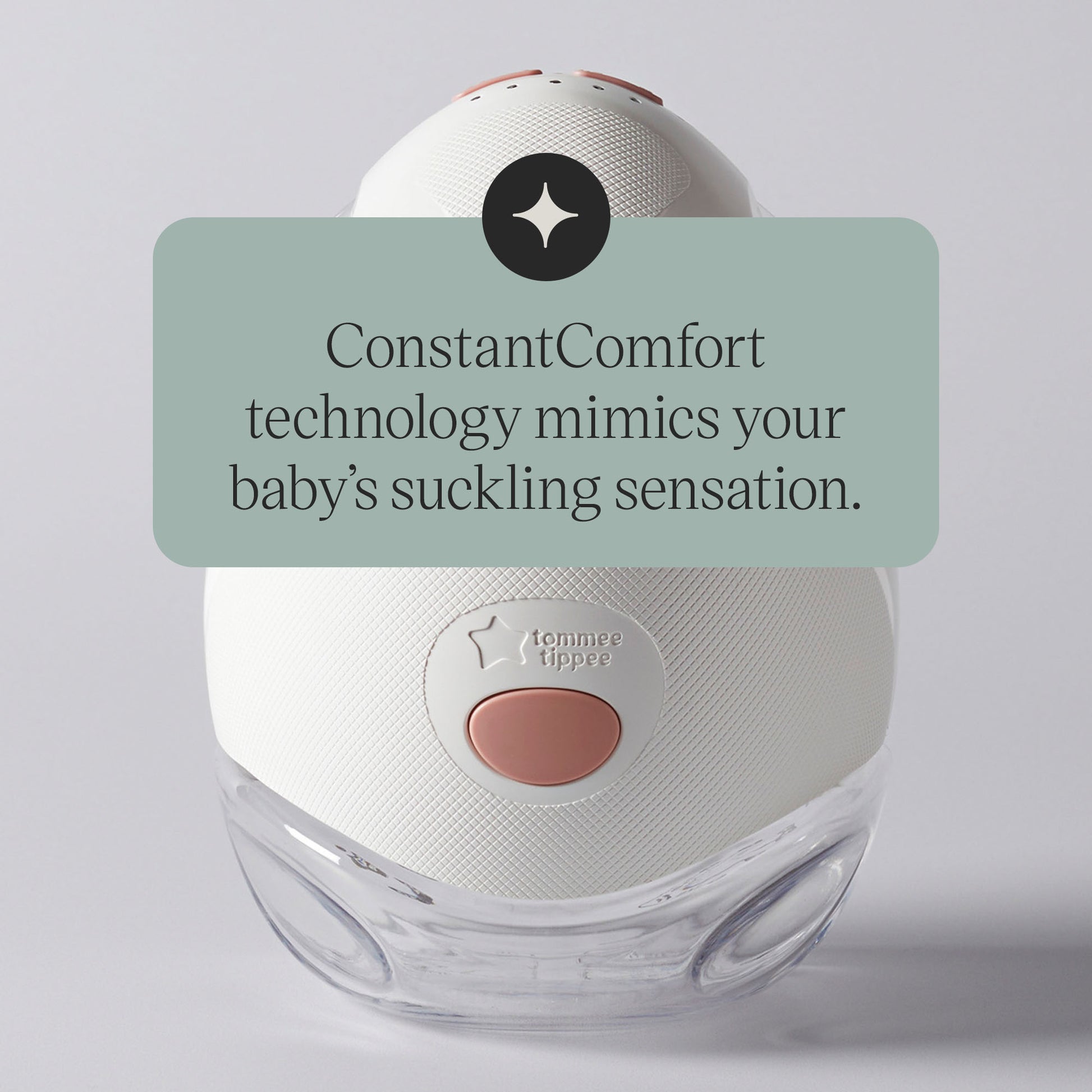 Dual nipple alignment light guides on the Tommee Tippee double wearable pumps