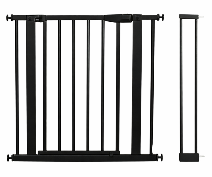Babies-Up white pressure fit baby safety gate with 14cm extension