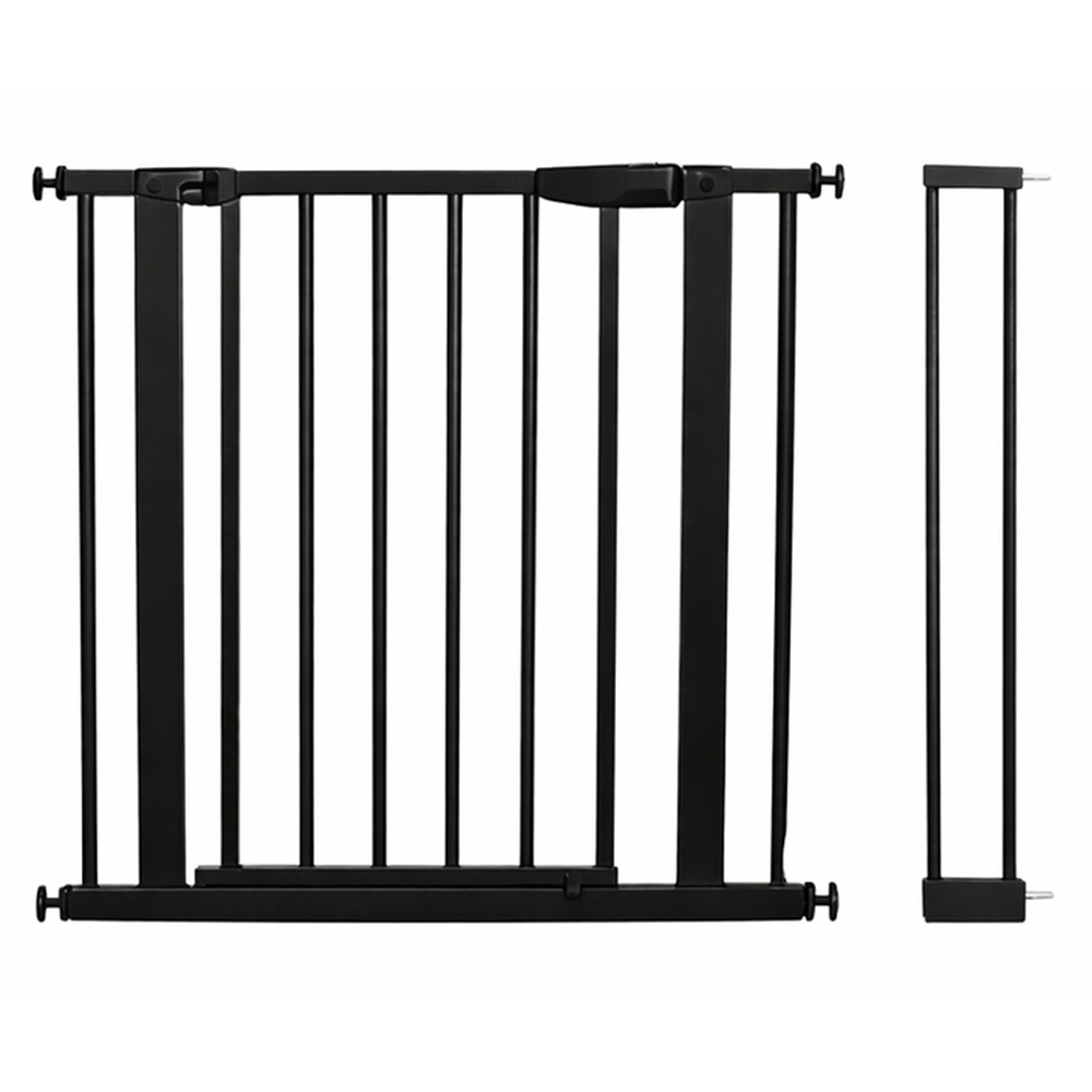 Babies-Up white pressure fit baby safety gate with 14cm extension