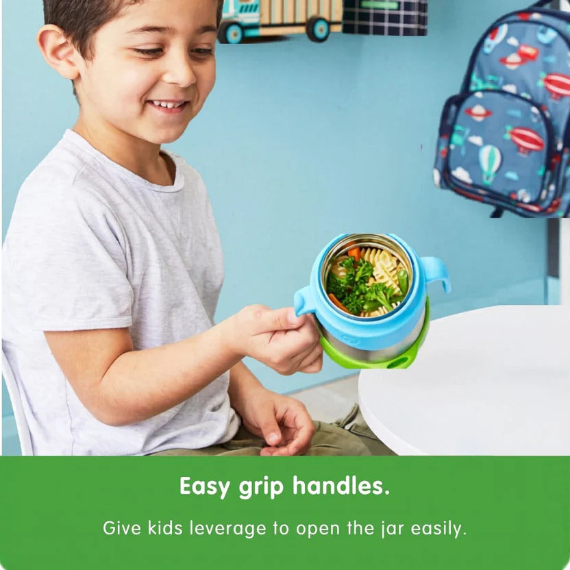 Close-up of the included spork clipped into the B.Box food jar bumper