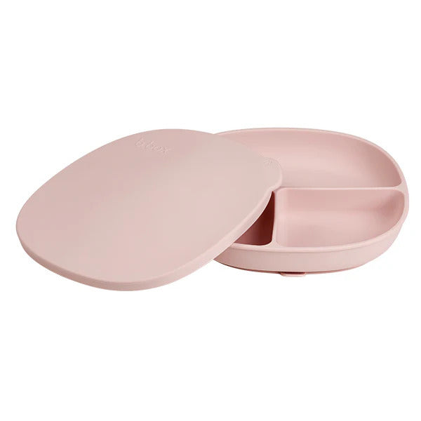 B.Box silicone lid placed flat on table used as portable feeding mat