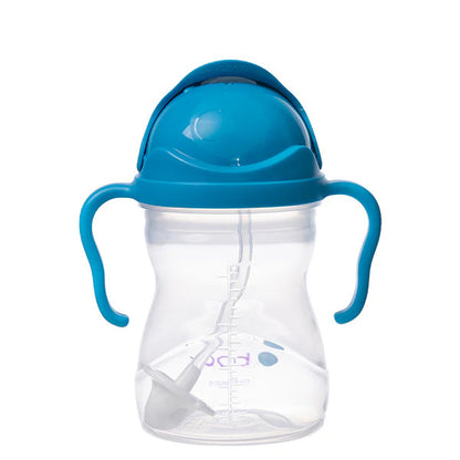 Infographic displaying dimensions and 240ml capacity for B.Box sippy cup