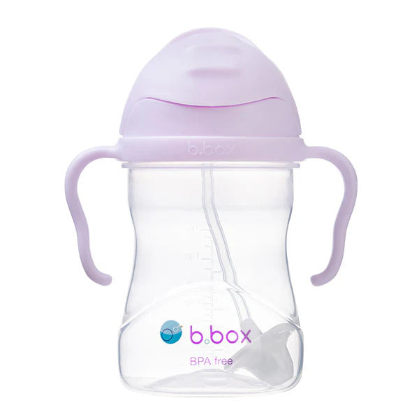 Detail view of non-slip easy-grip toddler handles on B.Box 240ml cup