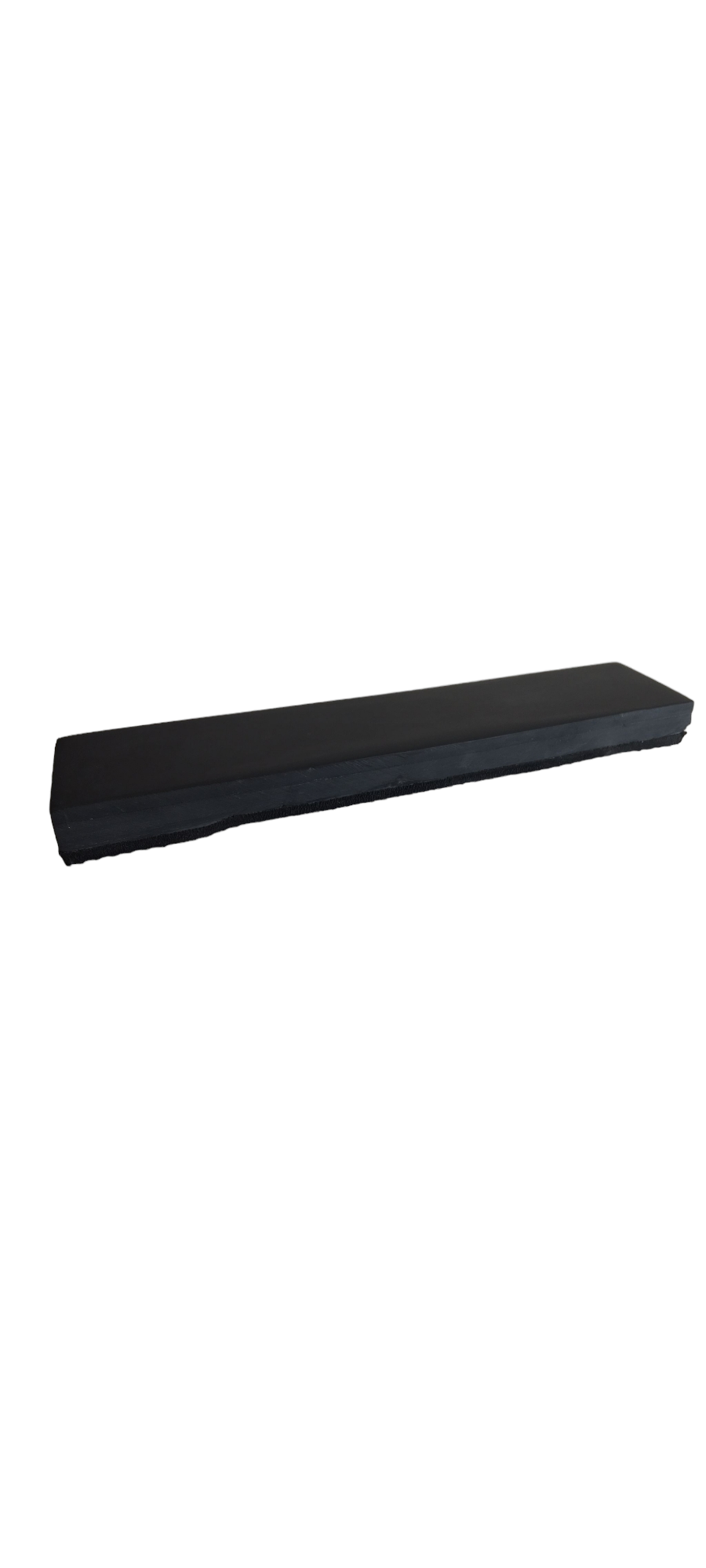 Black African Slate Sharpening Stone showing its smooth dark gray natural hand lapped surface