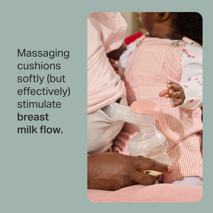 Close-up of the massaging petals on the Tommee Tippee manual pump cup