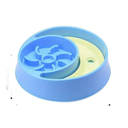 Dogs-Up 2 in 1 Plastic Anti Splash Non-Slip Dog Puzzle Animal Bowl