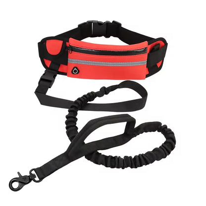 Dogs-up Bungee Leash for Dogs Hand Free Running With Reflective Traction