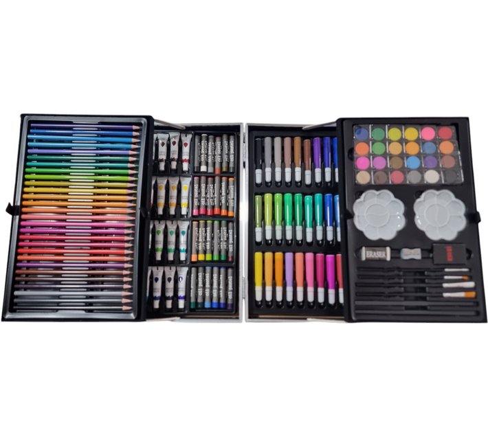 Kids-Up 150 Pcs Kids Painting & Drawing Art Set With Aluminium Case Craft Kits Art and Craft Kit