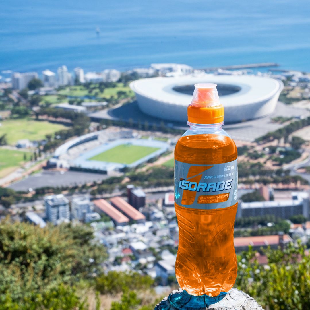 Isorade Energy Sports Drink Naartjie 600ml single bottle detailed view