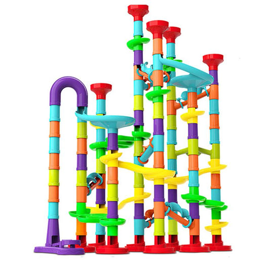 Kids-Up 142-piece 3D STEM marble run DIY construction set