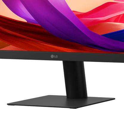 Angled perspective view of LG UltraWide 29 inch IPS monitor showing slim bezel design