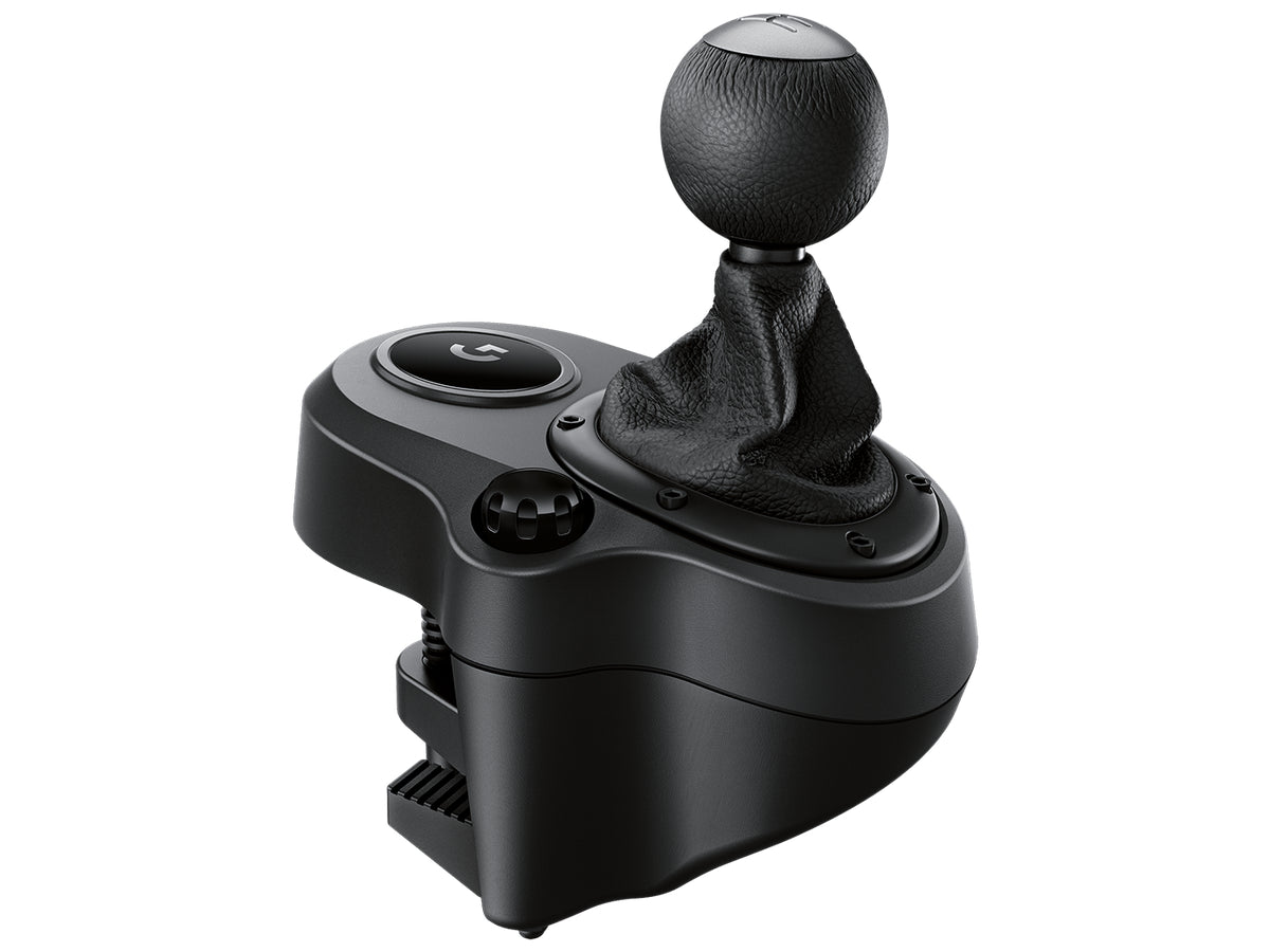 Logitech G29 and G920 Driving Force 6-speed manual gear shifter angled view