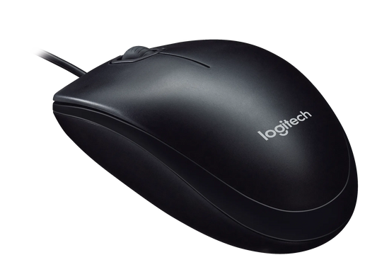 Logitech M90 USB Wired Optical Mouse front view