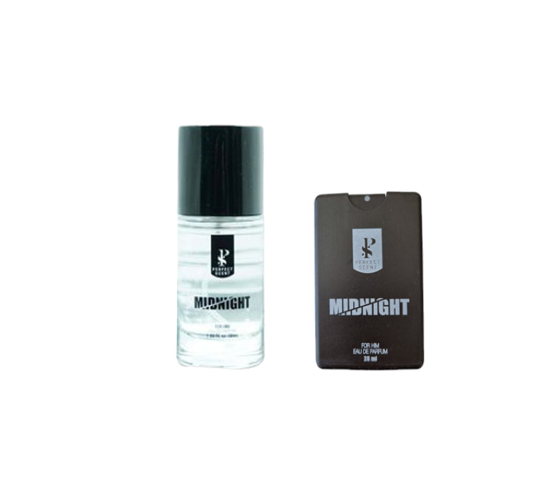 Perfect Scent Midnight 50ml and 28ml Eau De Parfum combo front view