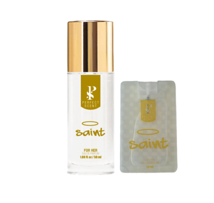 Perfect Scent Saint 50ml and 28ml Eau De Parfum combo front view