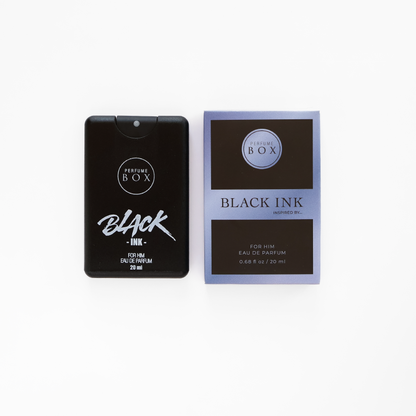 Perfume Box Black Ink 20ml pocket cologne spray for men