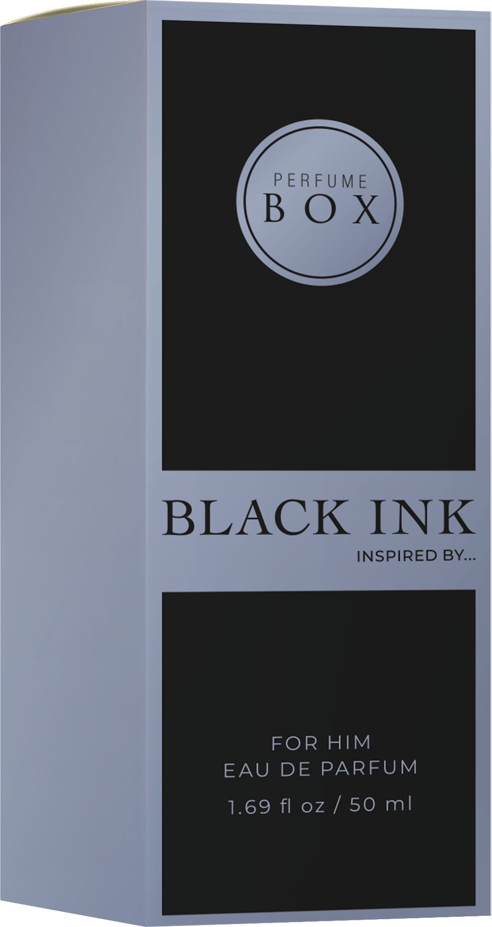 Perfume Box Black Ink 50ml bottle and 20ml pocket cologne combo set