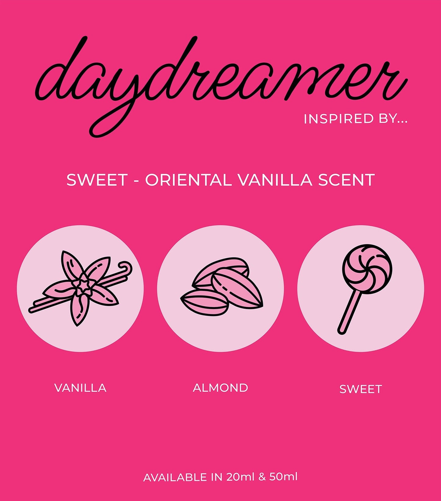 Close-up view of Perfume Box Day Dreamer 50ml Eau De Parfum glass bottle