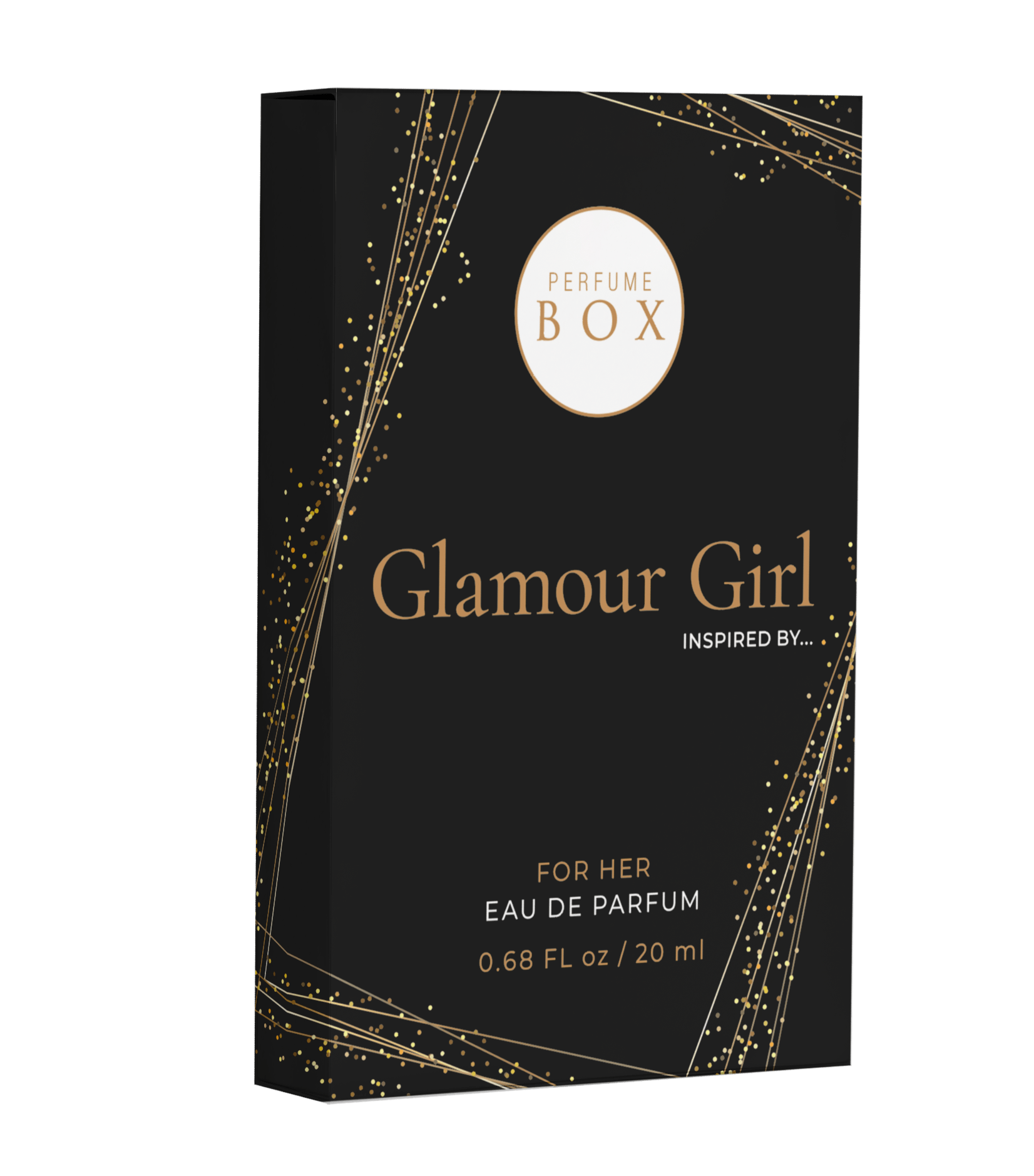 Perfume Box Glamour Girl 50ml bottle and 20ml pocket perfume combo set