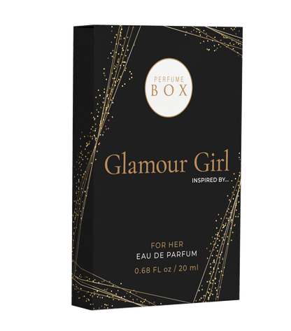 Perfume Box Glamour Girl 50ml bottle and 20ml pocket perfume combo set