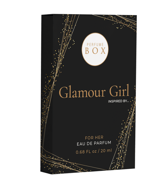 Perfume Box Glamour Girl 50ml bottle and 20ml pocket perfume combo set