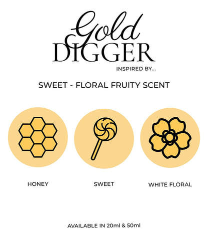 Perfume Box Gold Digger 20ml pocket perfume spray for women