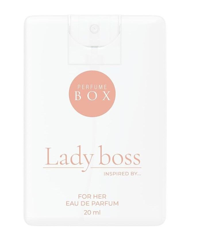 Perfume Box Lady Boss For Her master counter display box containing ten 20ml pocket sized eau de parfum bottles